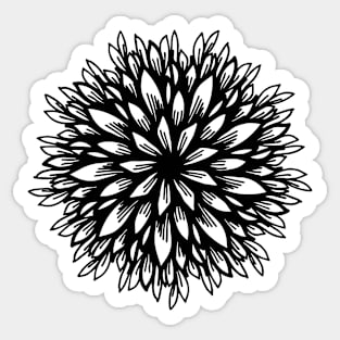 Creative symmetrical flower mandala GC-011 Sticker